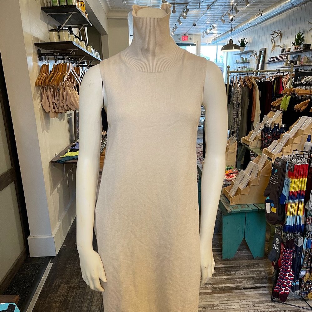 Turtleneck Dress with Open Sides